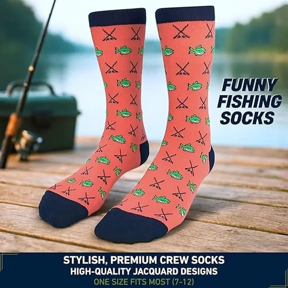 I’ll Rather Be Chasing Men Crew Socks Fishing